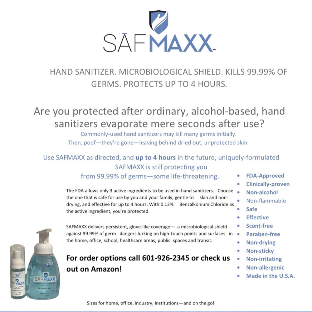 Hand Sanitizer and 4 hr protectant from COVID-19